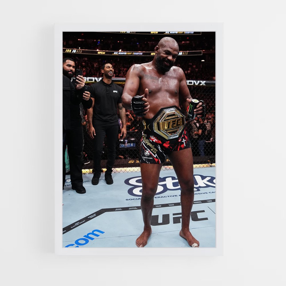 Poster Champion dans la Cage – affiche MMA (vue 3)